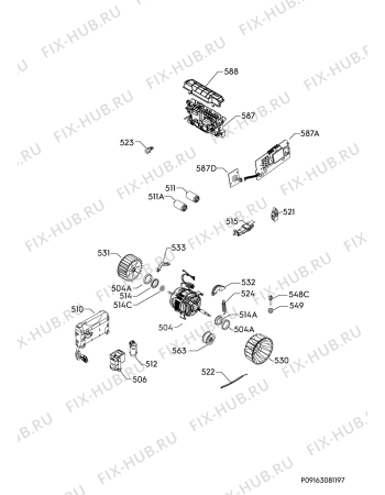 Взрыв-схема сушильной машины Electrolux EW2C327R1 - Схема узла Electrical equipment 268